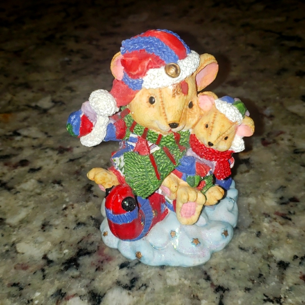 Christmas Santa Mouse Decor